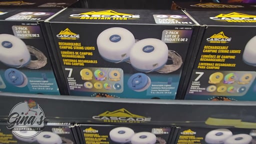 Cascade Mountain Tech 2-Pack Rechargeable Camping String Light