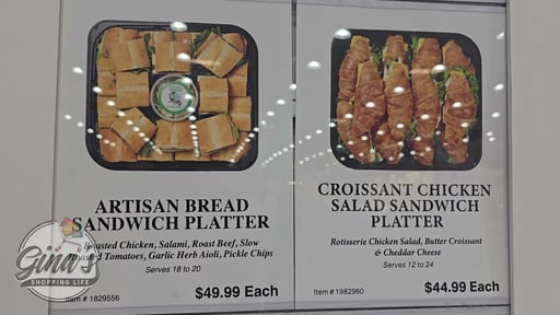 Artisan Bread Sandwich Platter Chicken & Roast Beef