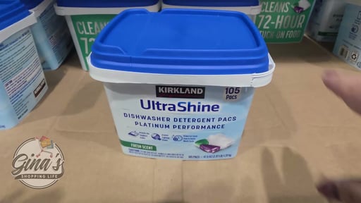 Kirkland Signature UltraShine Dishwasher Detergent Pacs, 105 Count