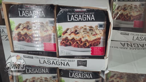 Kirkland Signature Italian Sausage & Beef Lasagna 2/3 lbs (6 lbs)