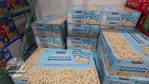 Kirkland Signature Sea Salt Popcorn with Coconut Oil, 36-Count x 0.65 oz (1.48 lb)