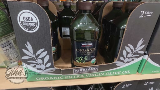 Kirkland Signature Organic Extra Virgin Olive Oil 2 Liter Bottle