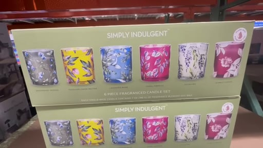 Simply Indulgent 7oz Floral Mini Candle Set, 6-Pack