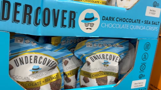 Undercover Dark Chocolate + Sea Salt Chocolate Quinoa Crisps