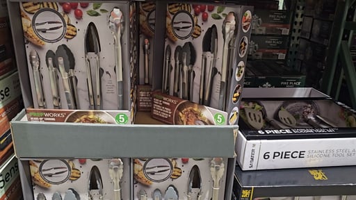 PrepWorks Heads-Up Cooking Tongs 5-Piece Set