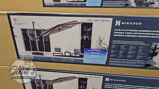 Mirador 11.4 ft Cantilever Umbrella with Rolling Base