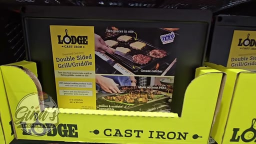 Lodge Seasoned Cast Iron Reversible Grill/Griddle