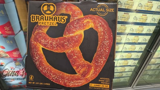 J&J Snack Foods Bavarian Jumbo Pretzel 2/24 oz