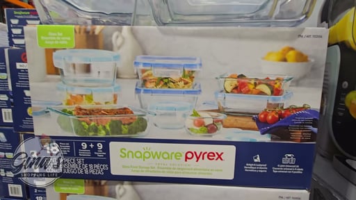 Snapware 18-Piece Pyrex Glass Food Storage Set