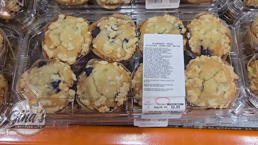Kirkland Signature Blueberries & Cream Muffin, 8-Count