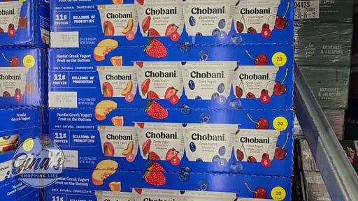 Chobani Non-Fat Greek Yogurt Fruit on the Bottom Variety Pack, 20 Count, 5.3 oz