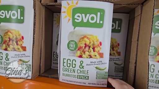 EVOL Cage Free Egg and Green Chile Burritos 8ct