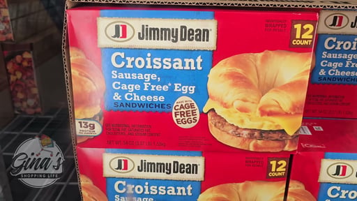 Jimmy Dean Sausage, Egg & Cheese Croissant Sandwiches 12 Count Box