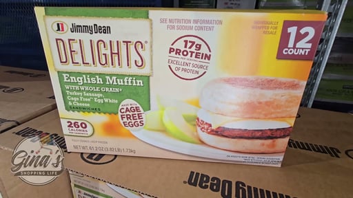 Jimmy Dean Delights Cage Free Eggs Muffin 12 Count (3.82 lbs)