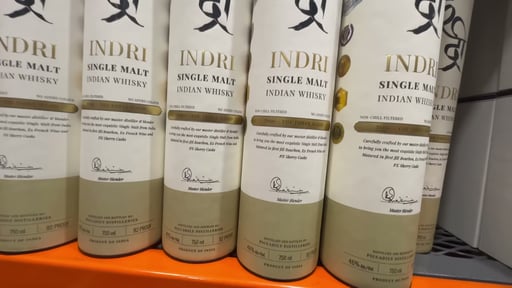 Indri Trini The Three Wood Single Malt Indian Whisky, 750ml