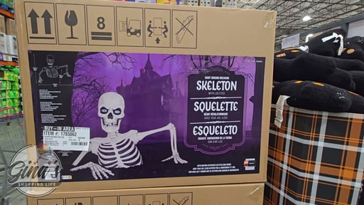 Giant Ground Breaking Skeleton with LCD Eyes and Sounds