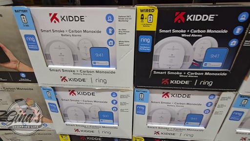 Kidde Smart Smoke and Carbon Monoxide Detector, Ring App Enabled, Hardwired, 2-Pack