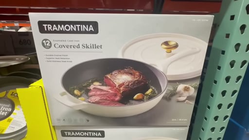 Tramontina 12" Cast Iron Skillet with Lid