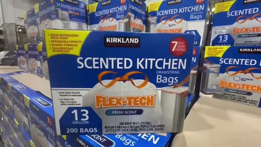 Kirkland Signature Scented Kitchen Bags 200 ct/13 Gal