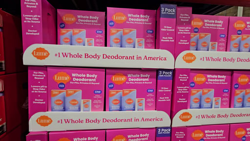 Lume Whole Body Deodorant 3-Pack — 2x 2.6 oz and 1x 0.5 oz Set