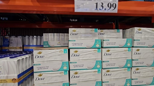 Dove Sensitive Skin Beauty Bar Soap 16 Pack, 3.75 oz
