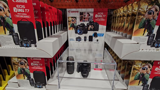Canon T7 2-Lens Kit DSLR Bundle with SD Card and Backpack