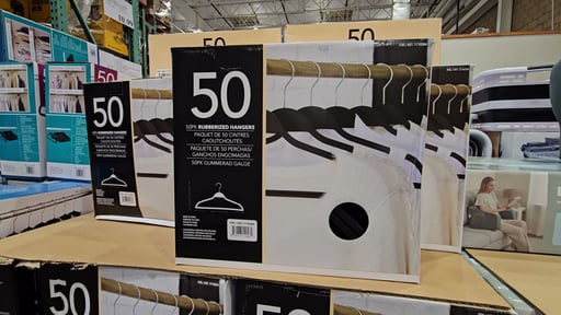 50-Pack Rubberized Hangers