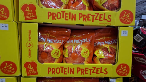 Crisp Power Cheddar Protein Pretzels 13 oz