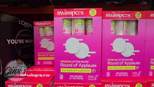 Swisspers Premium Hypoallergenic Cotton Rounds 900 Count