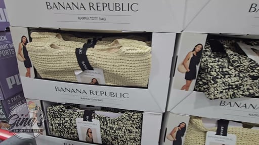 Banana Republic Raffia Tote Bag