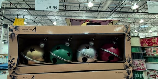6.8" Metal Bells Set of 4