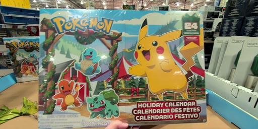 Pokemon Holiday Calendar with 24 Figures