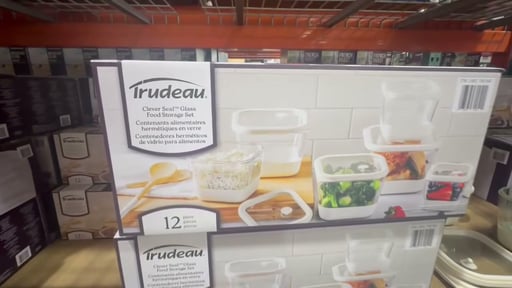 Trudeau 12-Piece Clever Seal Glass Airtight Food Storage Set