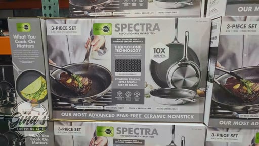 GreenPan Spectra Ceramic 3-Piece Hybrid Skillet Set