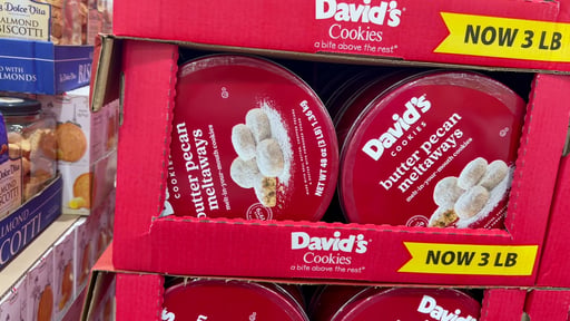 David's Cookies Butter Pecan Meltaways 3 lbs