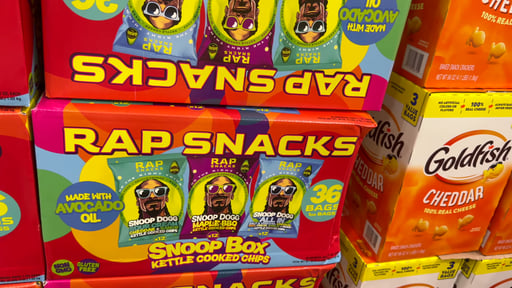 Rap Snacks Snoop Box Kettle Chips 36-Count, 1 oz Bags