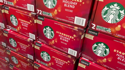 Starbucks Holiday Blend Medium Roast 72 CT K-Cup Pods