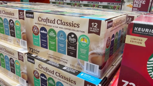 Keurig Crafted Classics Medium & Dark Roast K-Cup Pods Variety Pack, 72 Count