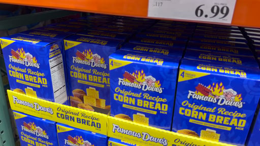 Famous Dave's Original Recipe Corn Bread Mix, 4 Packages (15 oz Each)
