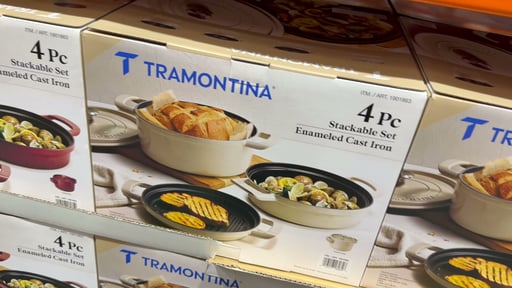 Tramontina Stackable Cast Iron 4-Piece Set