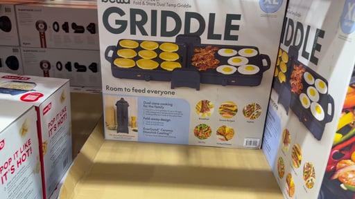Bella XL Fold & Store Dual Temp Griddle
