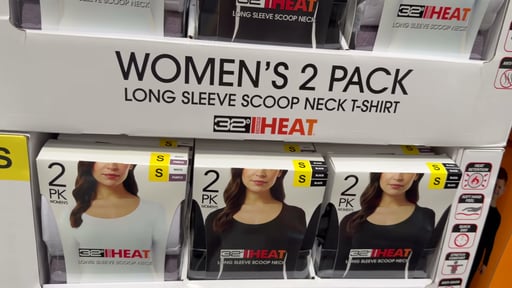 32 Degrees Women's Heat Tee 2-Pack
