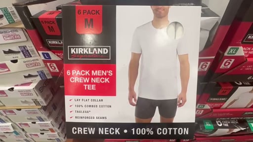 Kirkland Signature Men's Crew Tee, 6-Pack