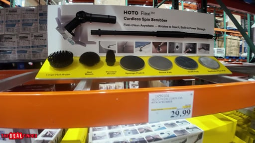 HOTO Flexi Cordless Spin Scrubber