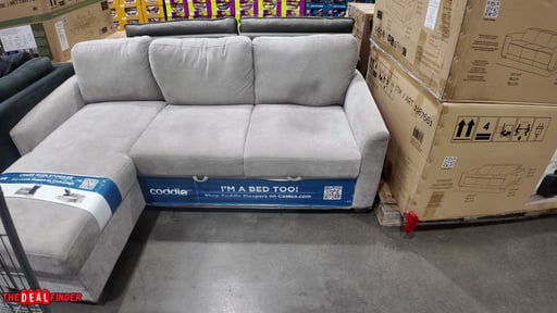 Coddle Cameron Fabric Sleeper Sofa with Reversible Chaise