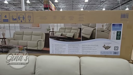 Gilman Creek Sanders Leather Power Sofa w/ Power Headrests