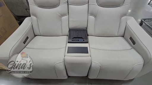 Alton Leather Power Sofa with Cooling Unit