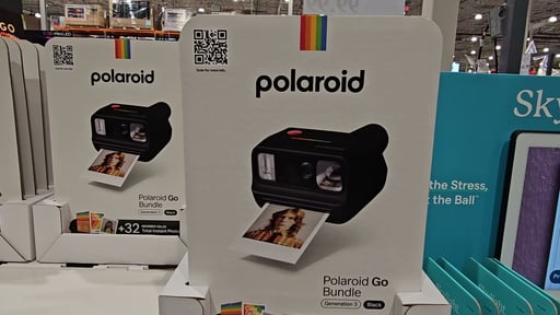 Polaroid Go Generation 3 Black Instant Camera Bundle, 32 Photos