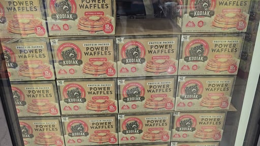 Kodiak Power Waffles Buttermilk & Vanilla 40 Count Box