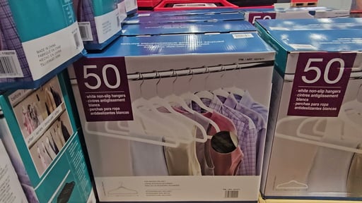 Flocked Non-Slip Hangers 1/8" Wide - 50 Pack